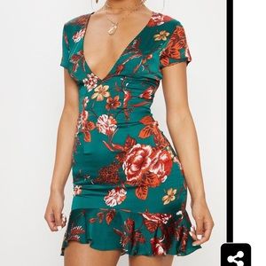 Pretty Little Thing Emerald Dress